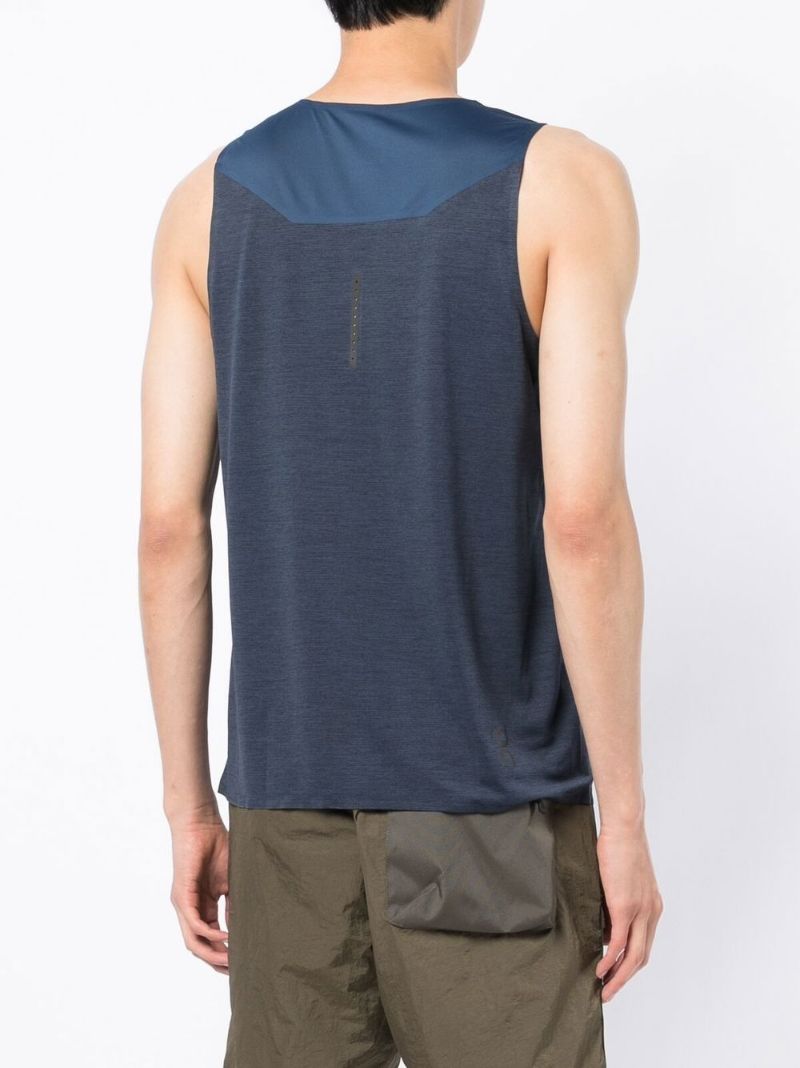 Blue Tank-t Running Top