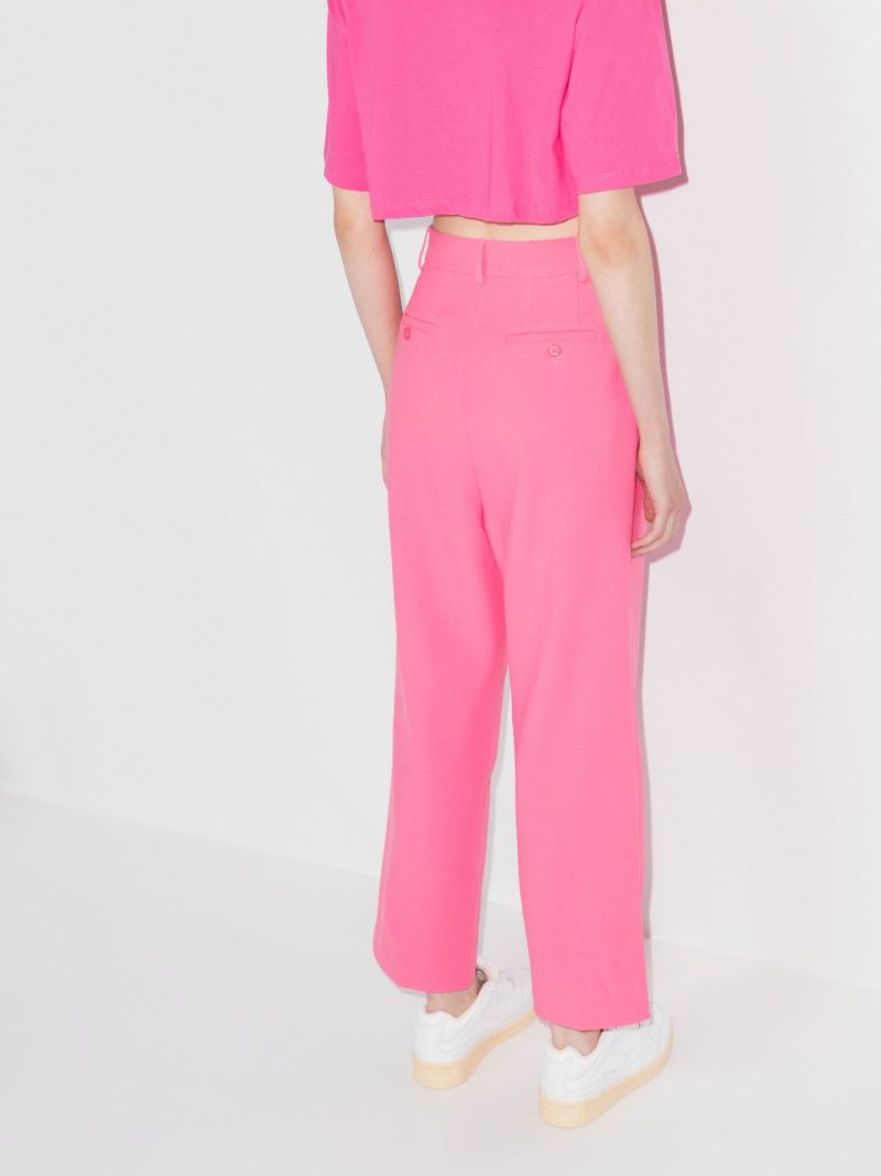 Pink Bea Straight-leg Trousers