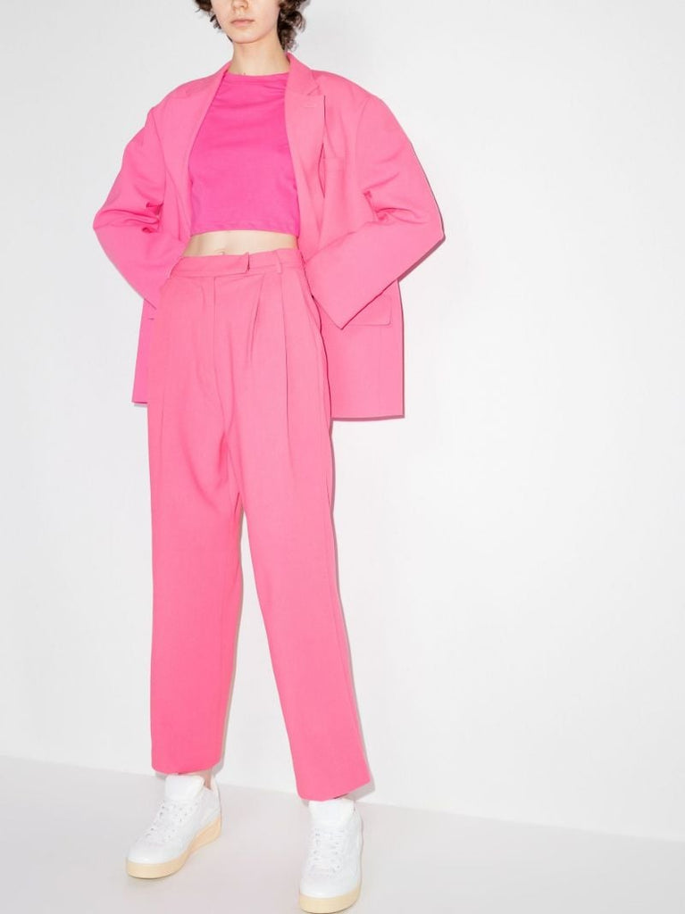 Pink Bea Straight-leg Trousers