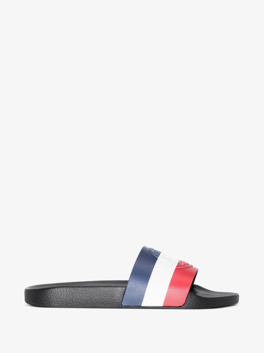 Black Basile Striped Slides