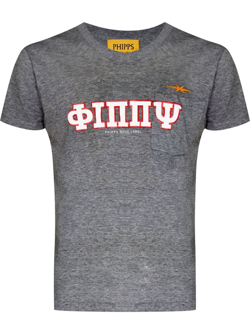Grey Logo-print T-shirt