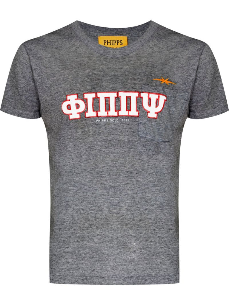 Grey Logo-print T-shirt