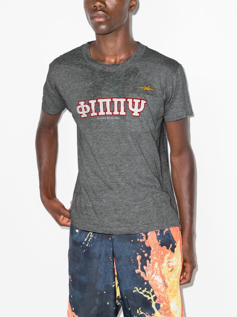 Grey Logo-print T-shirt