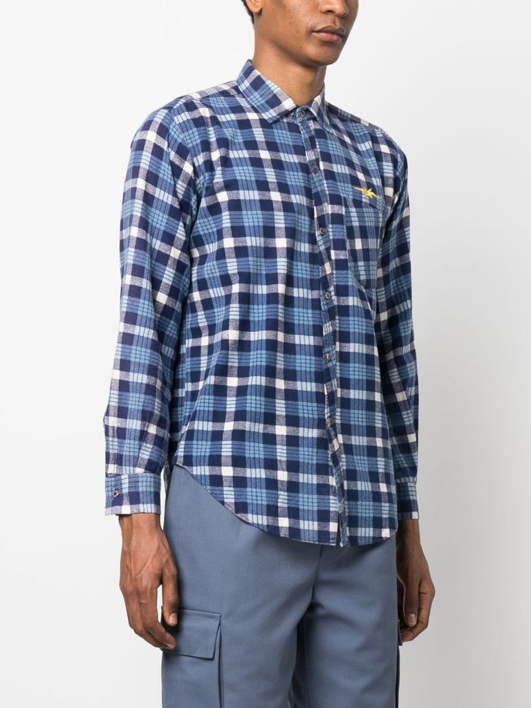 Blue Gold Label Vintage Checked Cotton Shirt