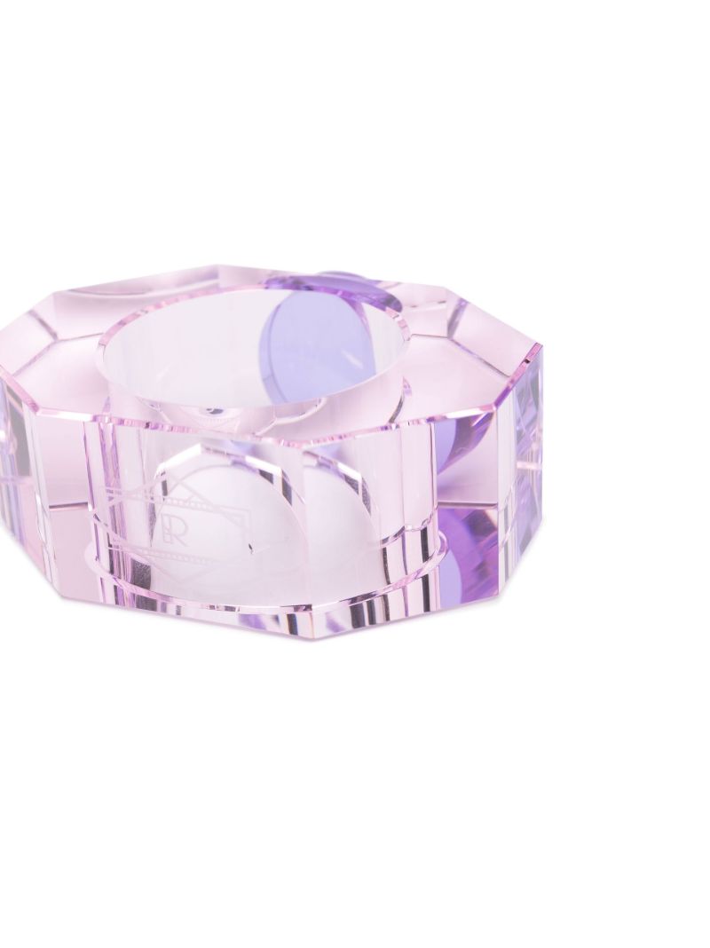 Pink and Purple Shelby Crystal Napkin Ring Set