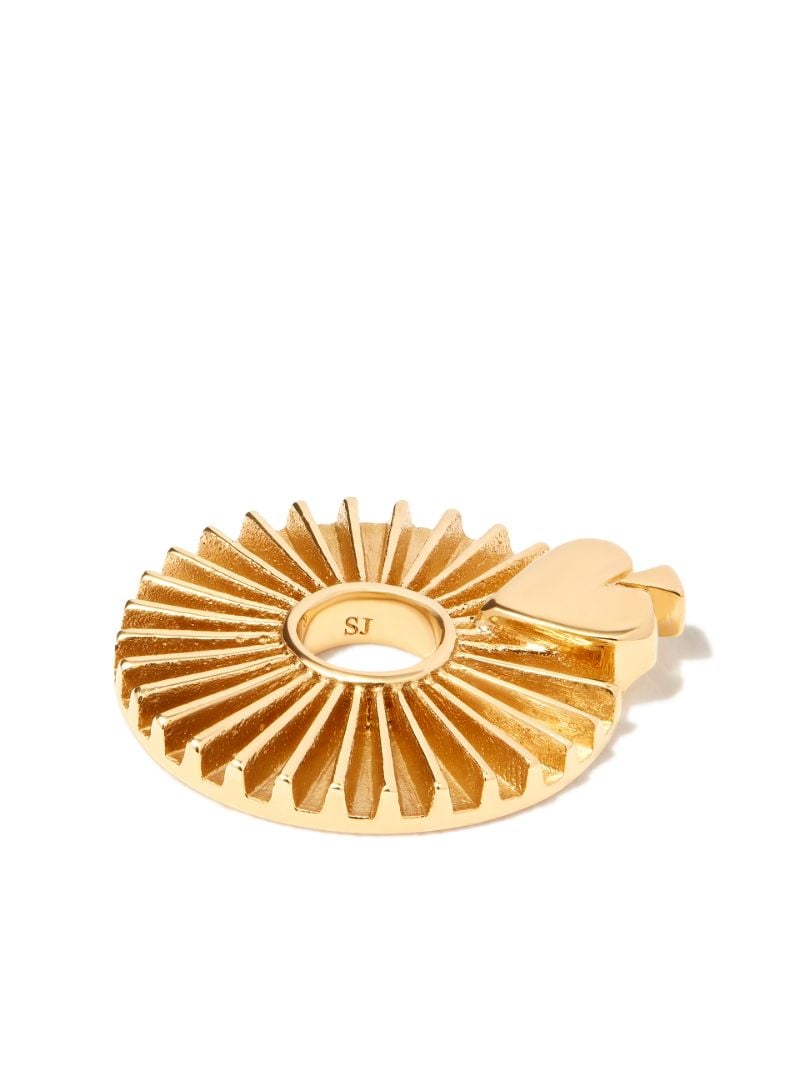 18k Yellow Gold Spade  Reverie Disk Charm