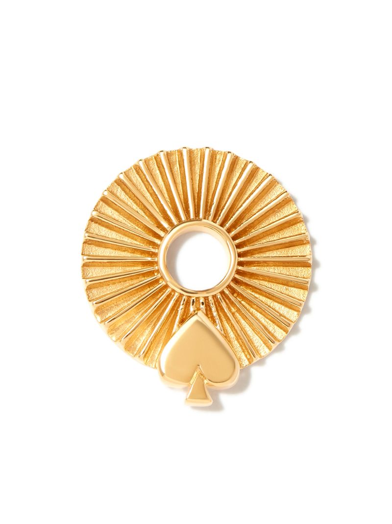 18k Yellow Gold Spade  Reverie Disk Charm