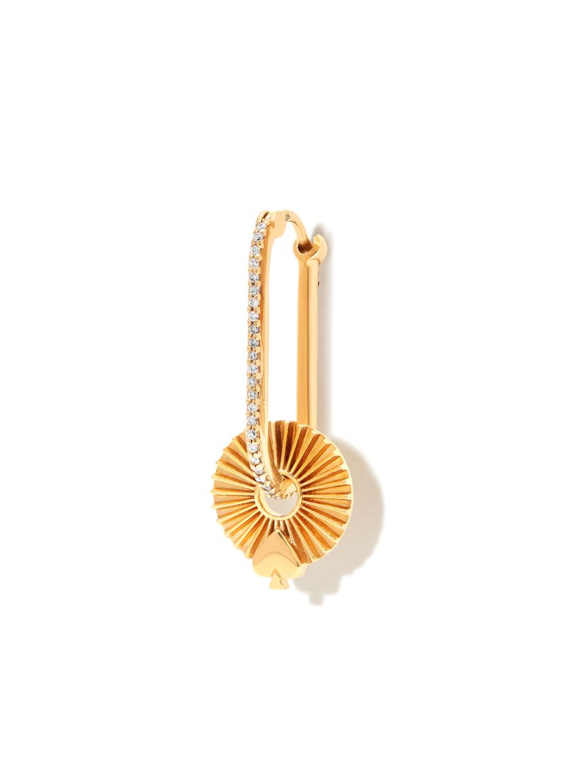18k Yellow Gold Spade  Reverie Disk Charm