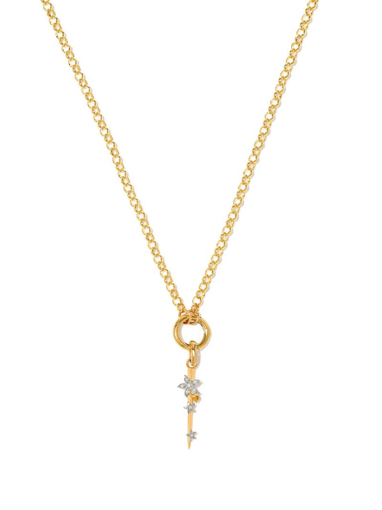 18k Yellow Gold Blossoms Resilience Small Thorn Charm
