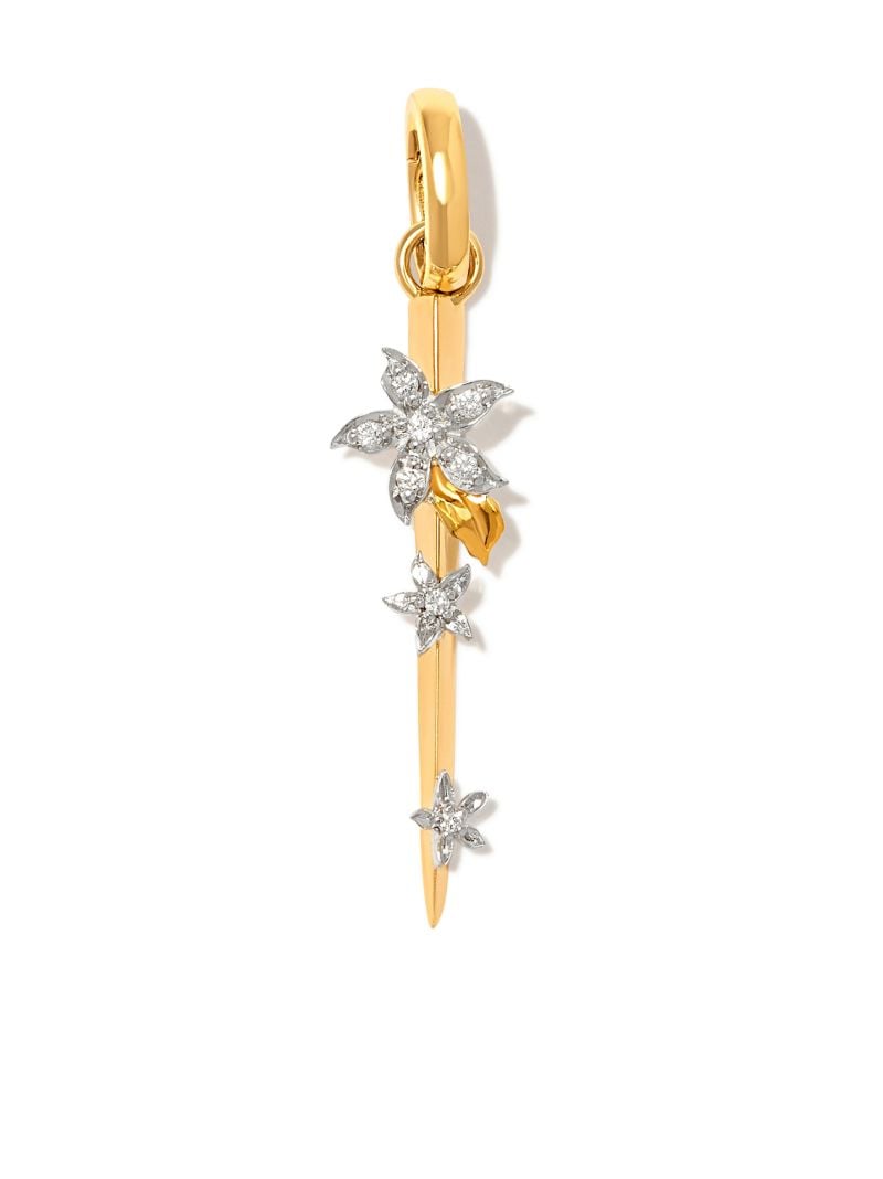 18k Yellow Gold Blossoms Resilience Small Thorn Charm