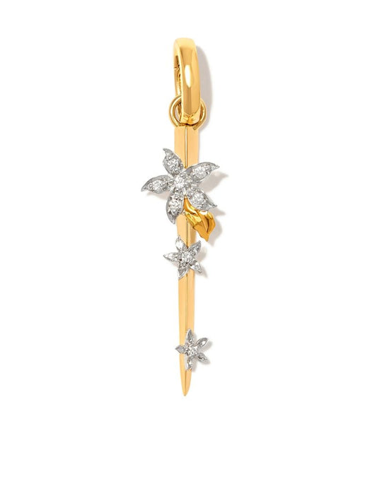 18k Yellow Gold Blossoms Resilience Small Thorn Charm