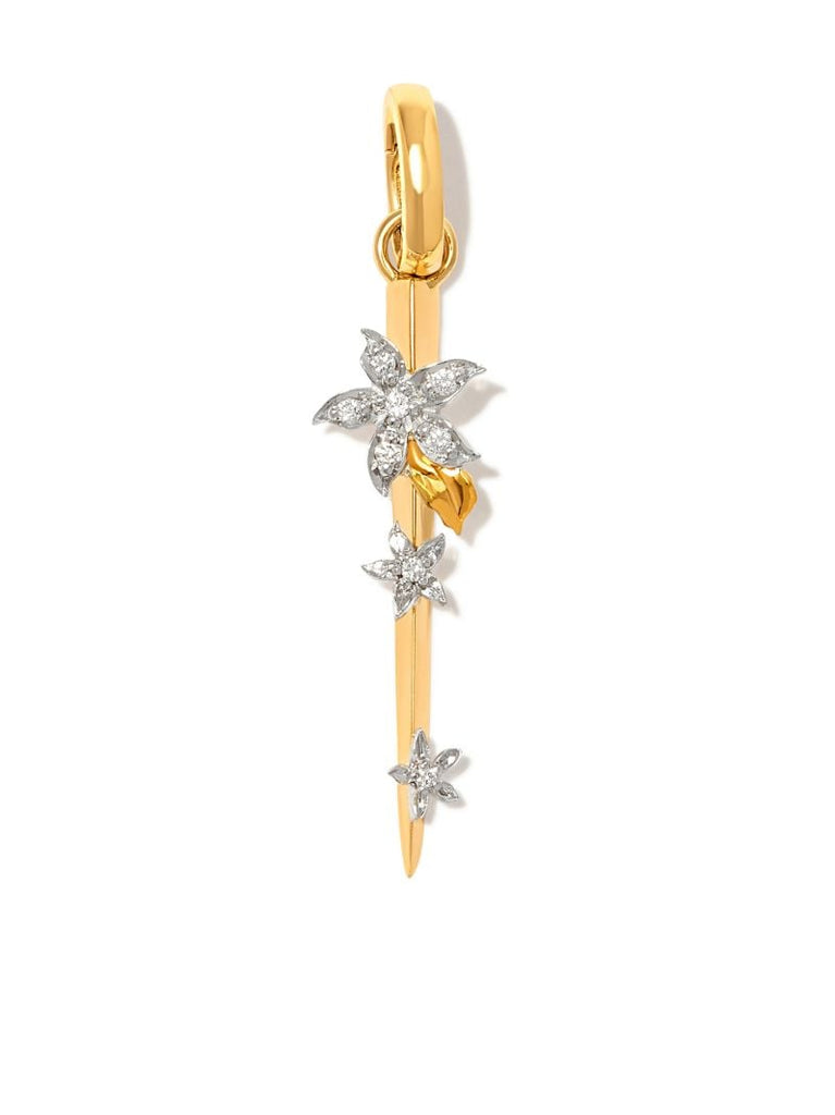 18k Yellow Gold Blossoms Resilience Small Thorn Charm