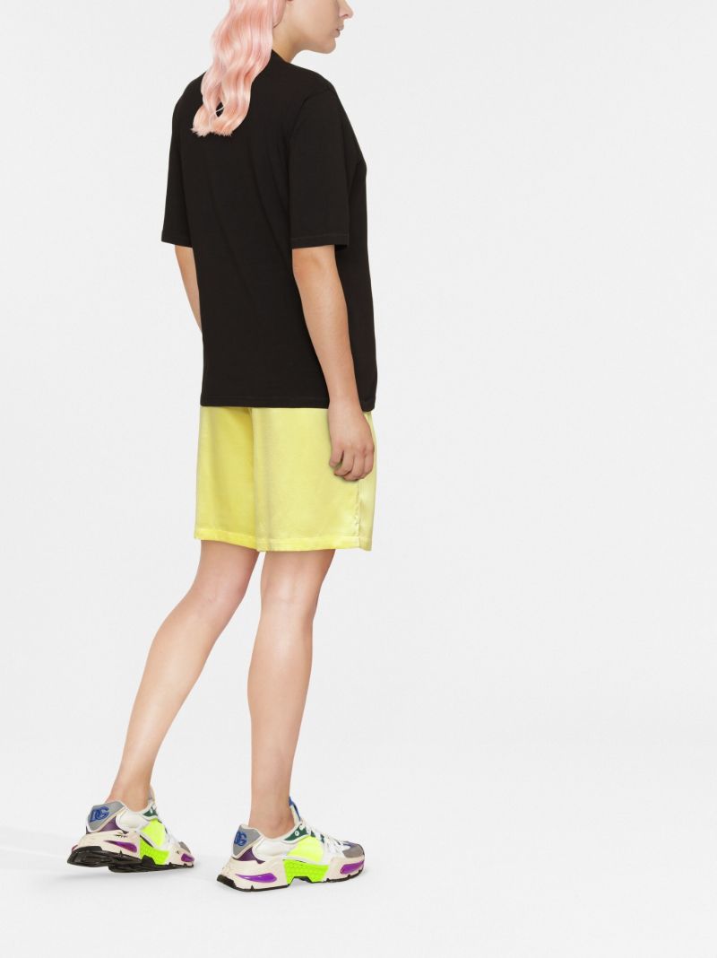 Black Logo Embroidered T-shirt
