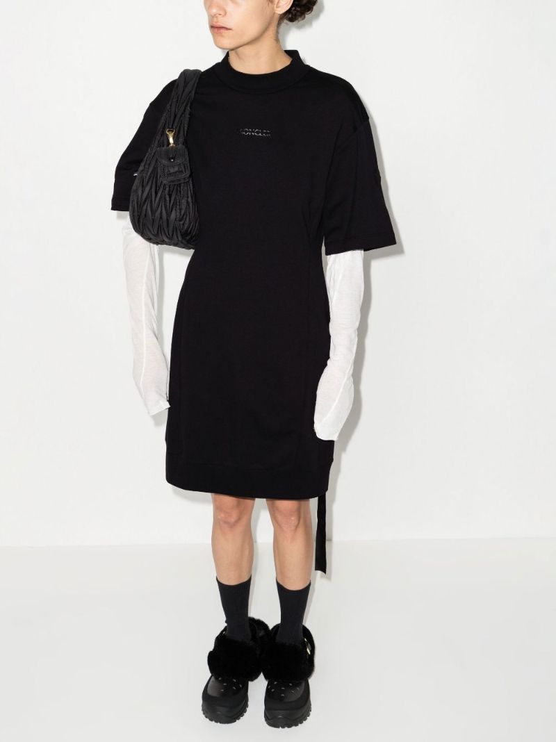 Black Logo T-shirt Dress