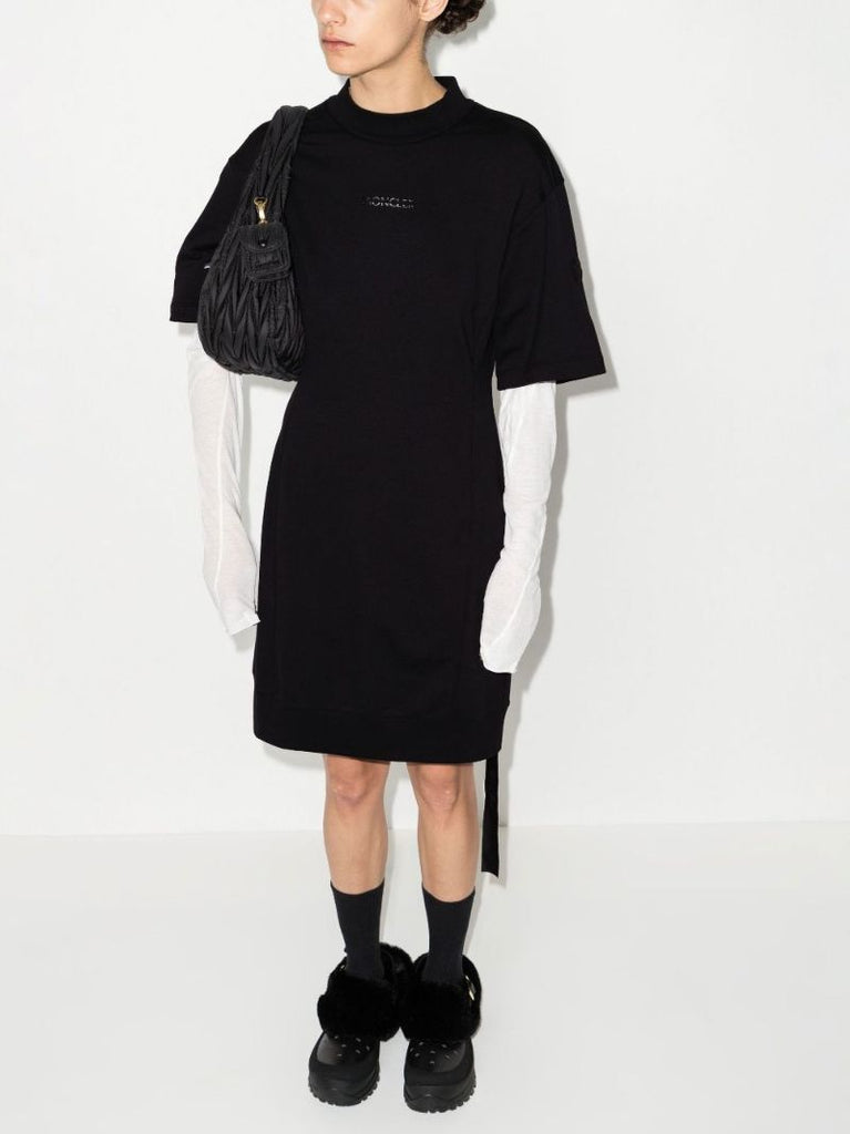 Black Logo T-shirt Dress