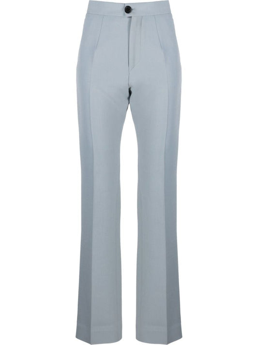 Grey High Waist Tailored Trousers