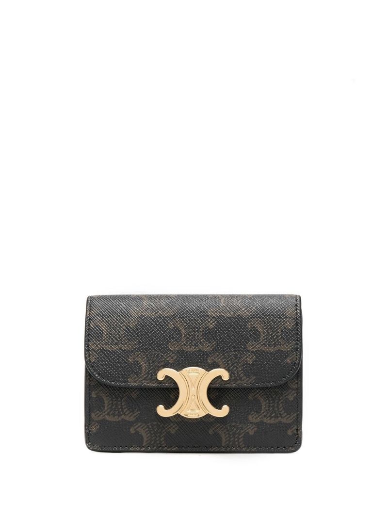 Brown Triomphe Leather Wallet