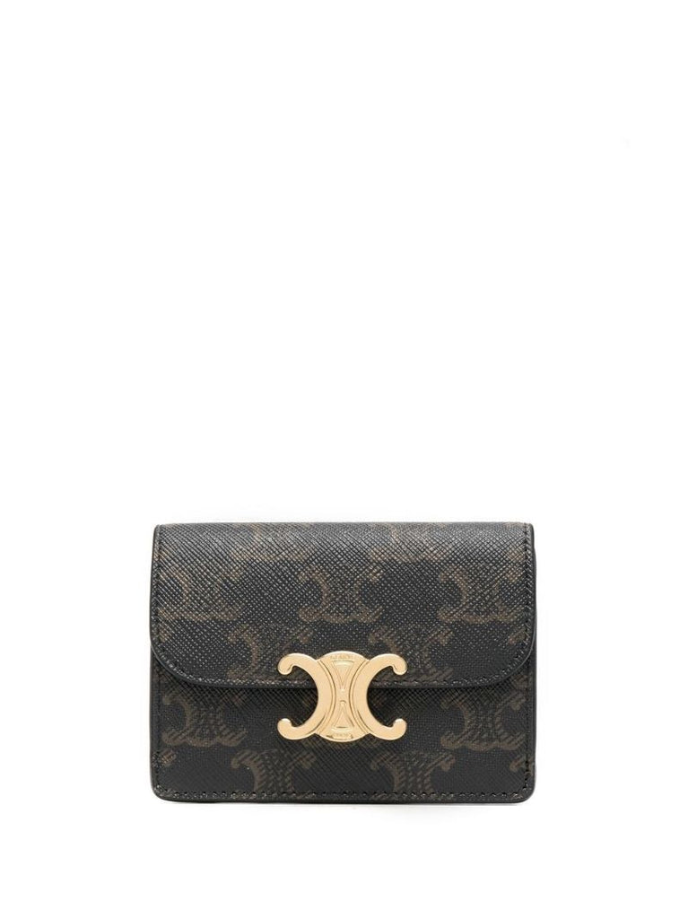 Brown Triomphe Leather Wallet
