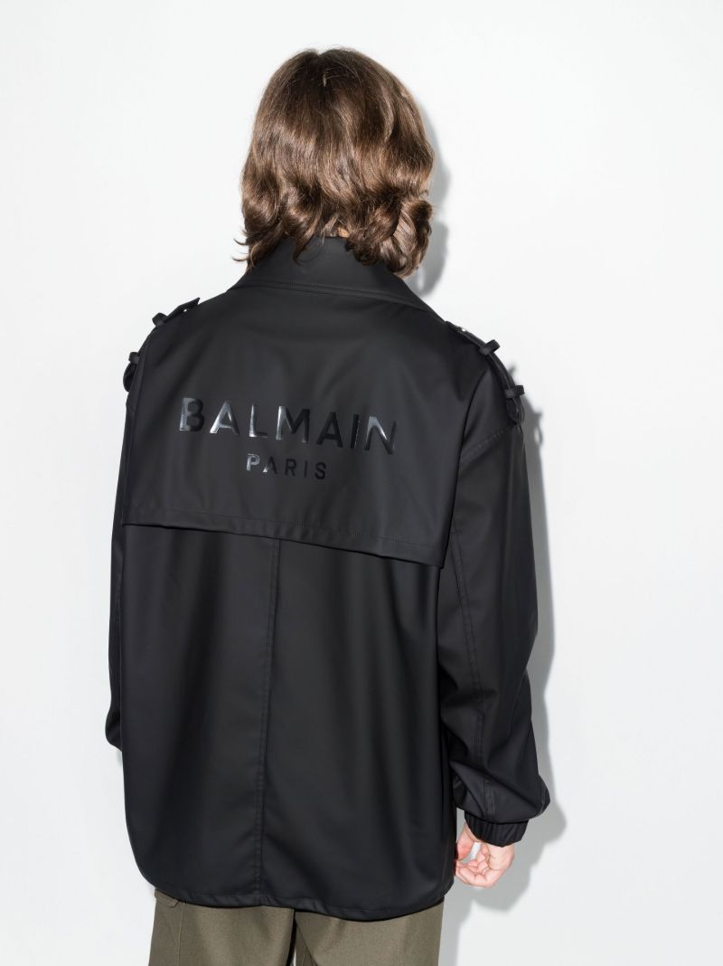 Black Faux Leather Biker Jacket