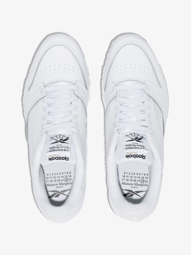 X Maison Margiela White Classics Leather Low-top Sneakers