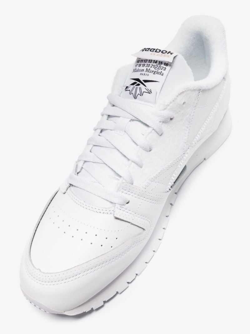 X Maison Margiela White Classics Leather Low-top Sneakers