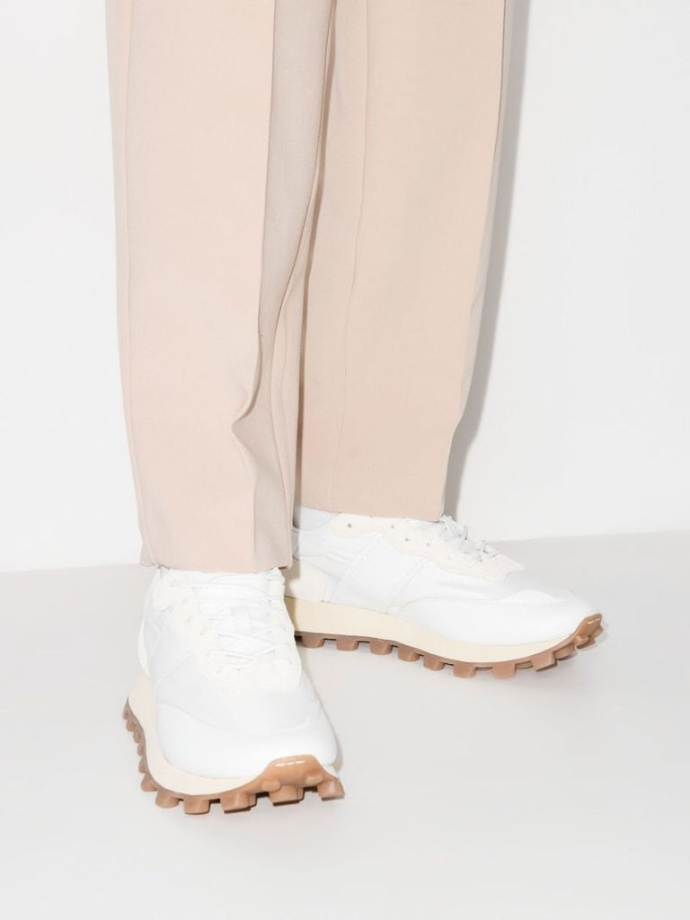 White 1t Low Top  Leather Sneakers