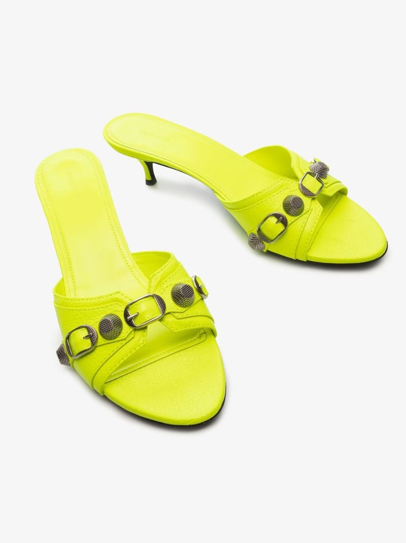 Yellow Cagole 50 Leather Sandals