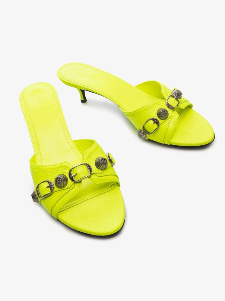 Yellow Cagole 50 Leather Sandals