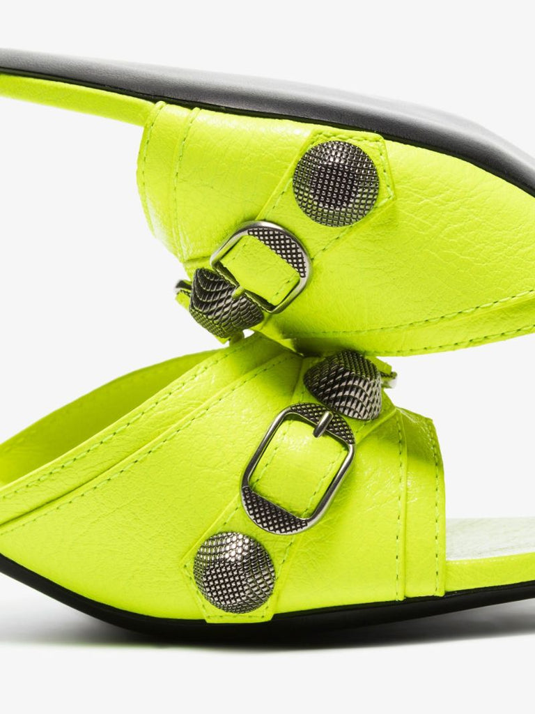 Yellow Cagole 50 Leather Sandals