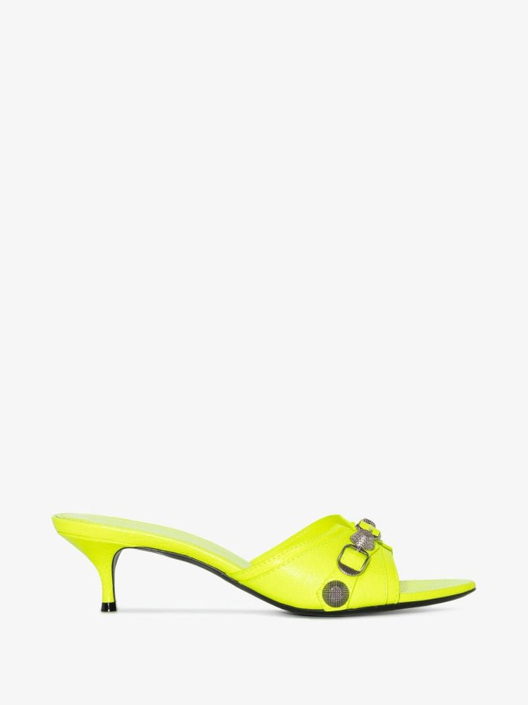 Yellow Cagole 50 Leather Sandals