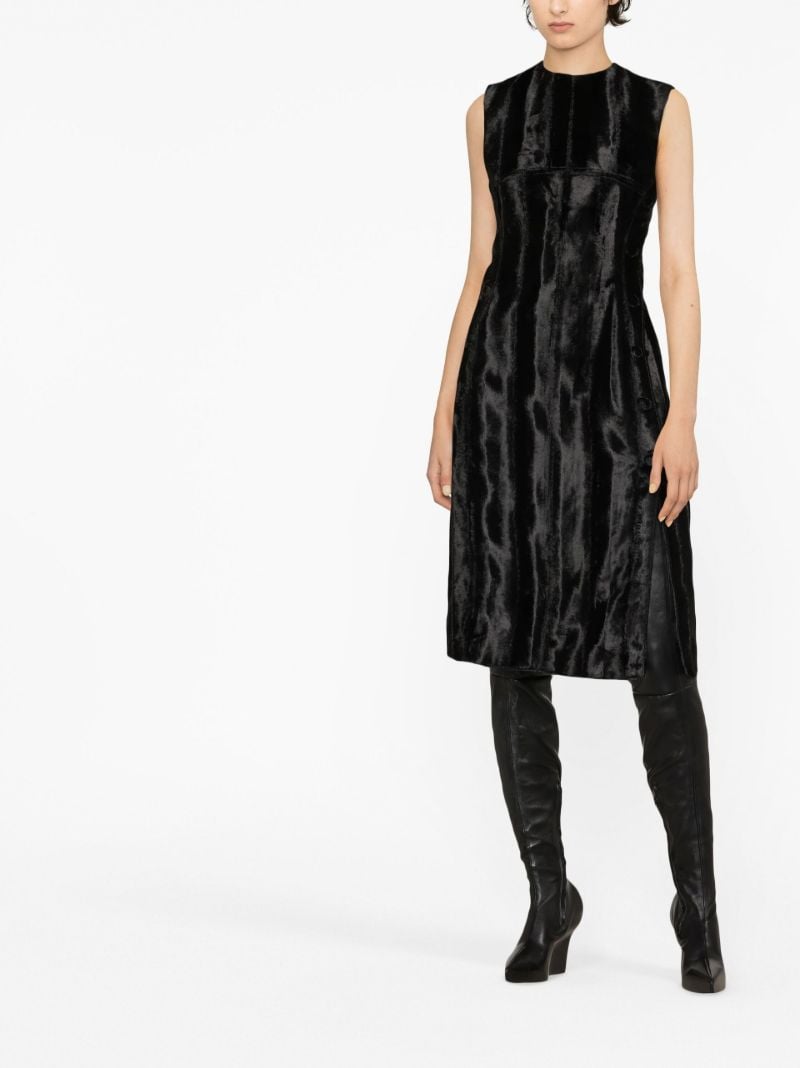 Black Velvet Midi Dress