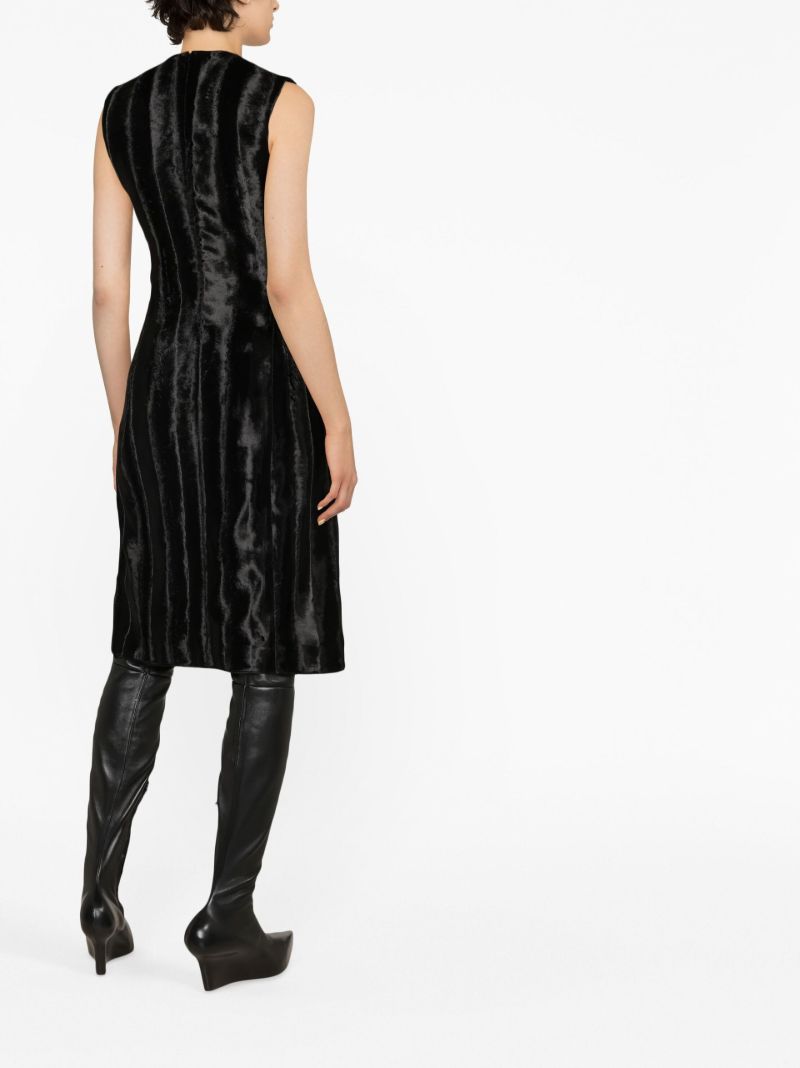 Black Velvet Midi Dress