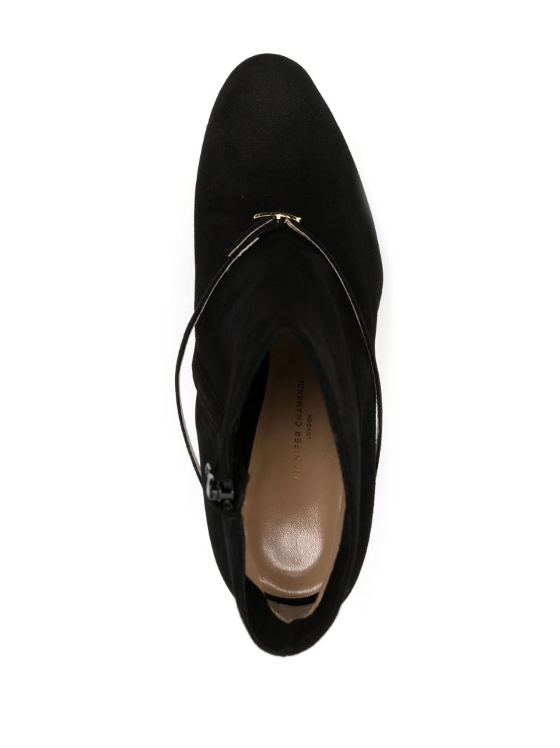 Black Giorgio Platform Suede Ankle Boots