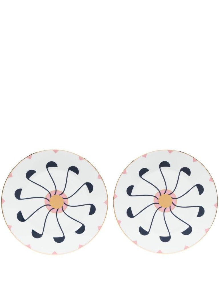 Pink Elvas Dessert Plate Set