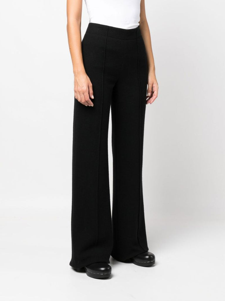 Black High Waist Wide-leg Trousers