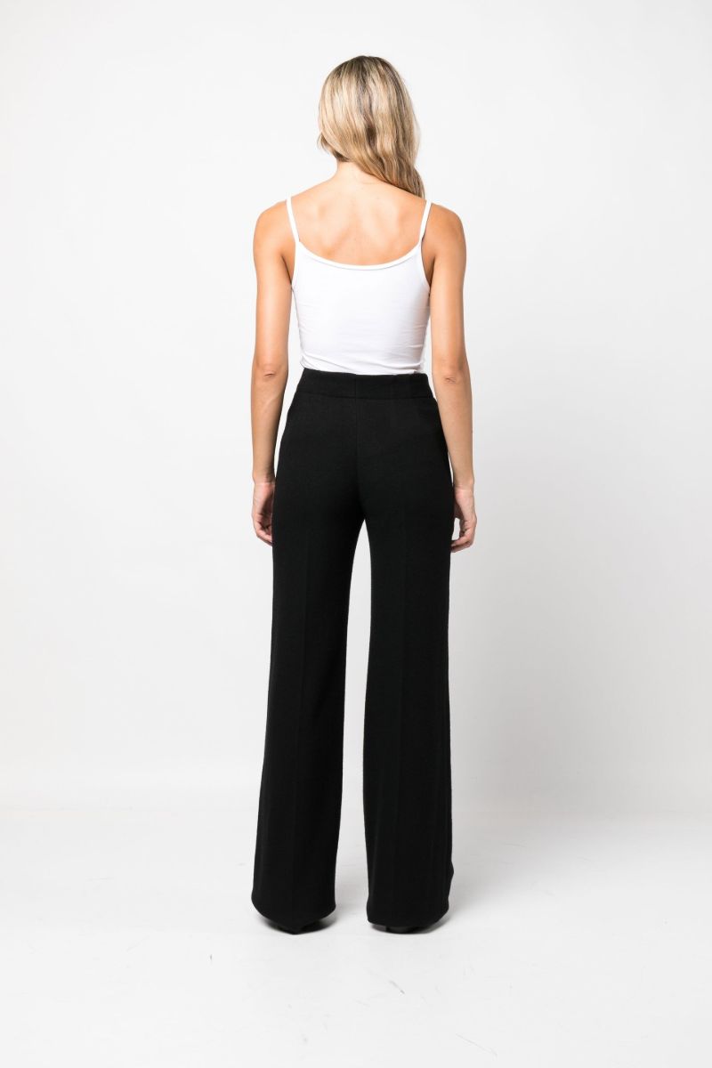Black High Waist Wide-leg Trousers