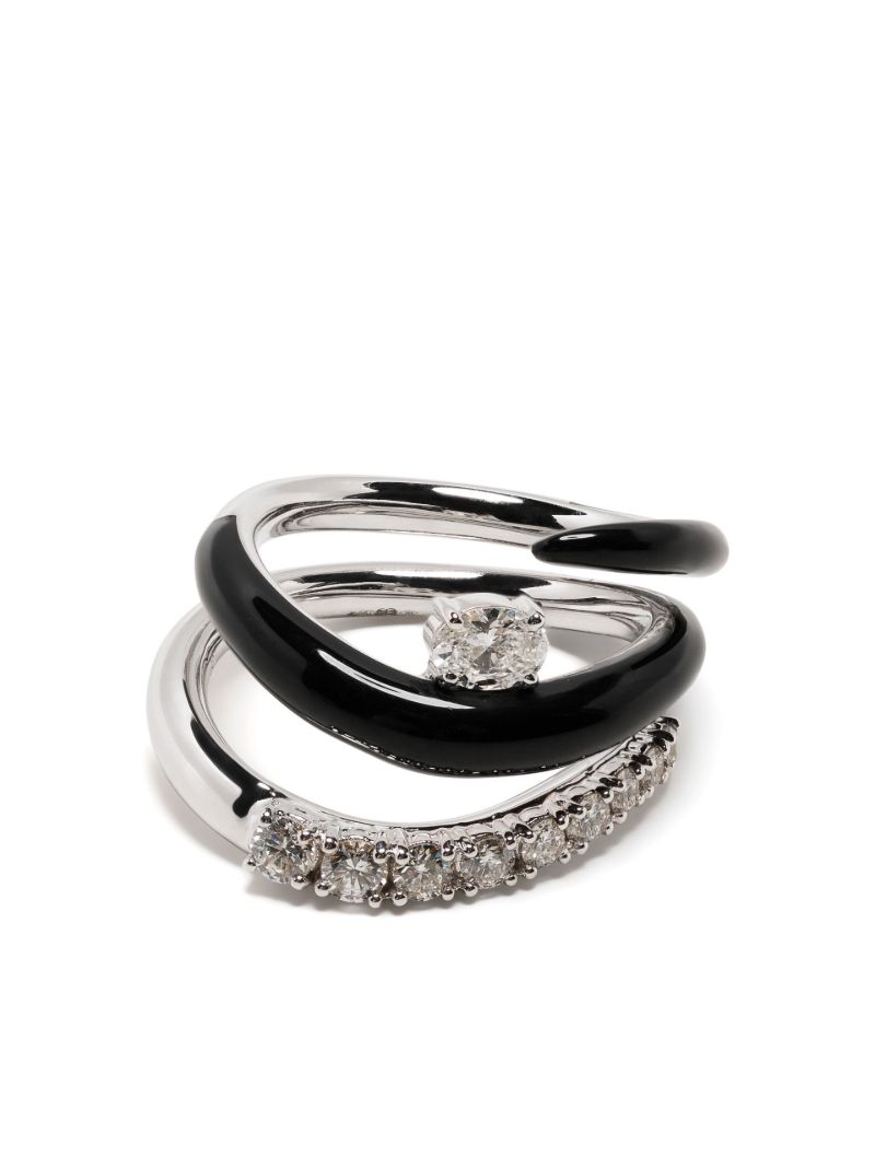18k White Gold Oui Diamond Ring