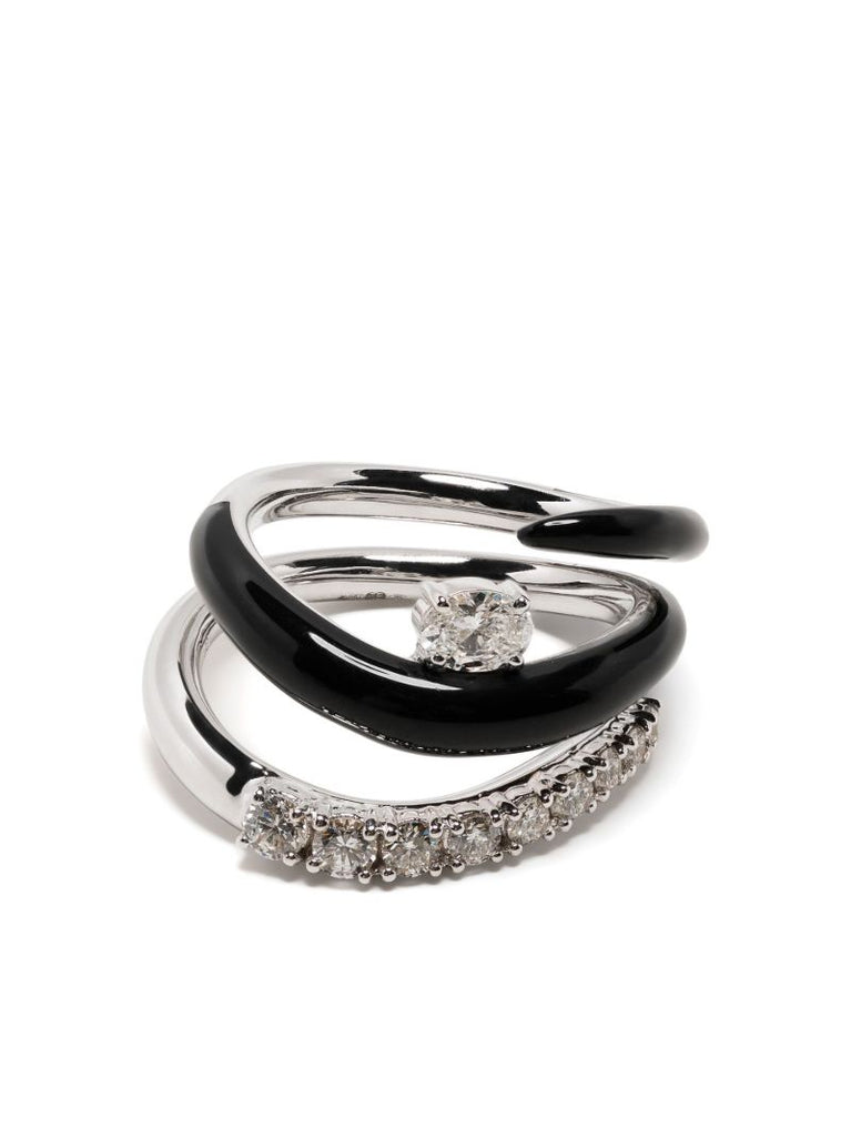 18k White Gold Oui Diamond Ring