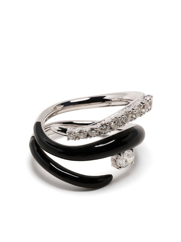 18k White Gold Oui Diamond Ring