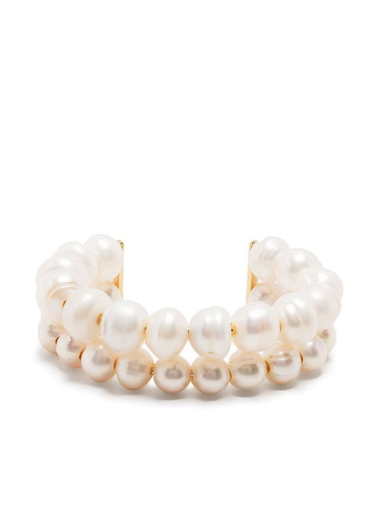 Gold-plated One [blank] Can Change the World Pearl Bracelet