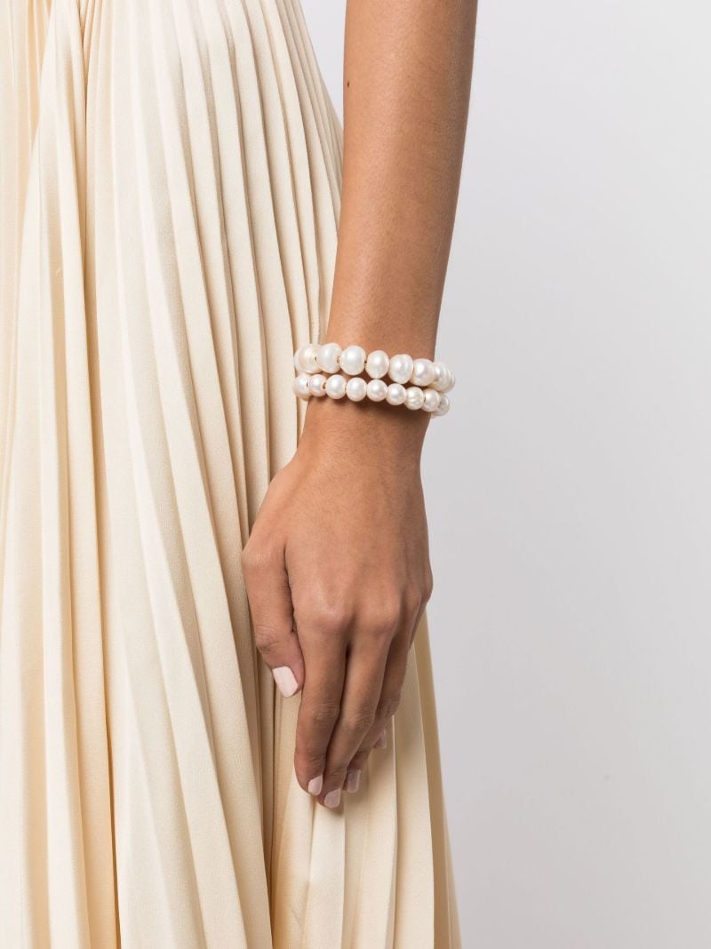 Gold-plated One [blank] Can Change the World Pearl Bracelet
