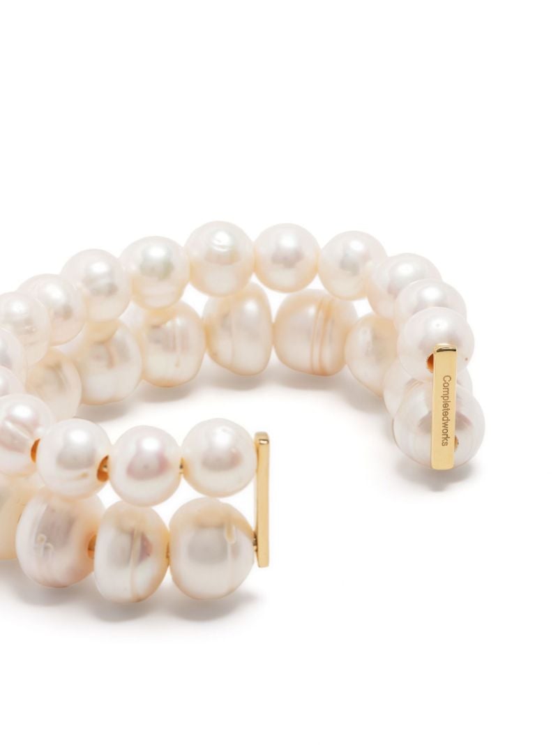 Gold-plated One [blank] Can Change the World Pearl Bracelet