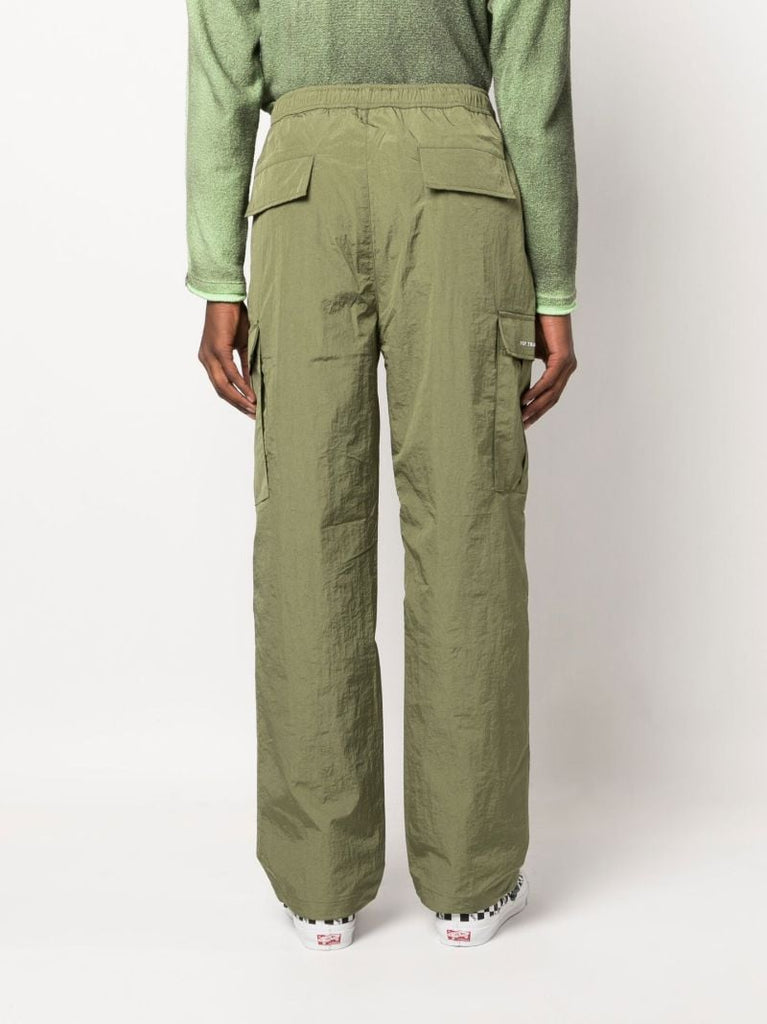 Green Cargo Track Pants