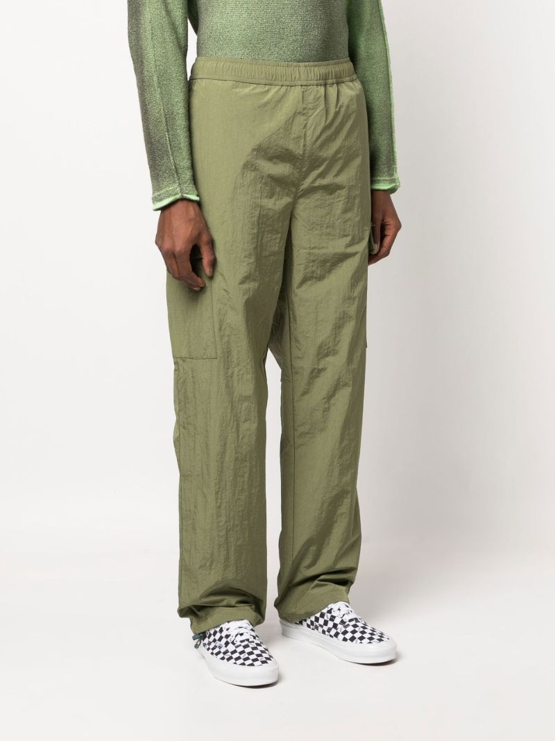 Green Cargo Track Pants