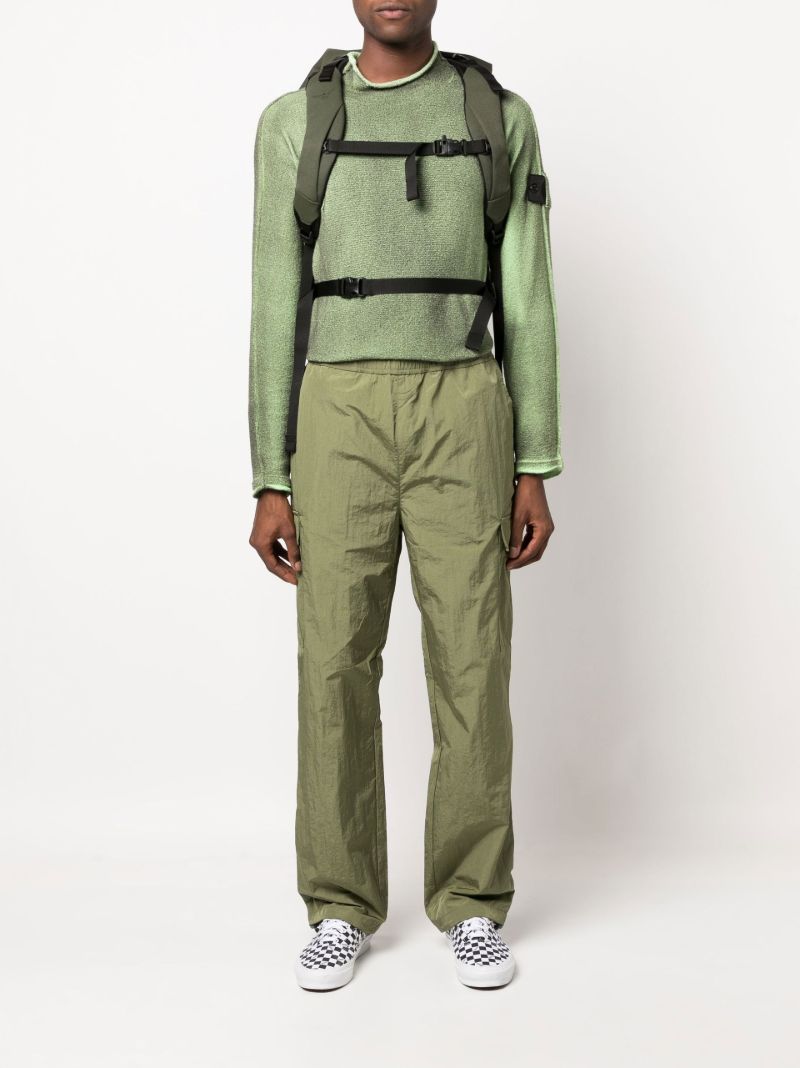 Green Cargo Track Pants