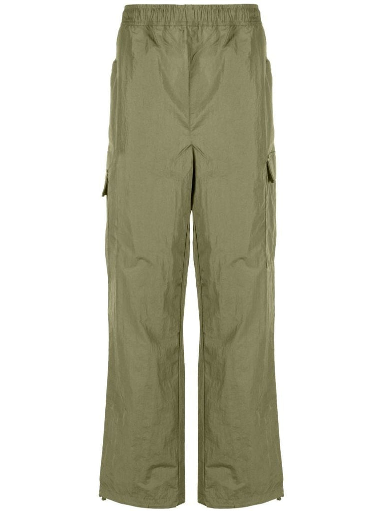 Green Cargo Track Pants