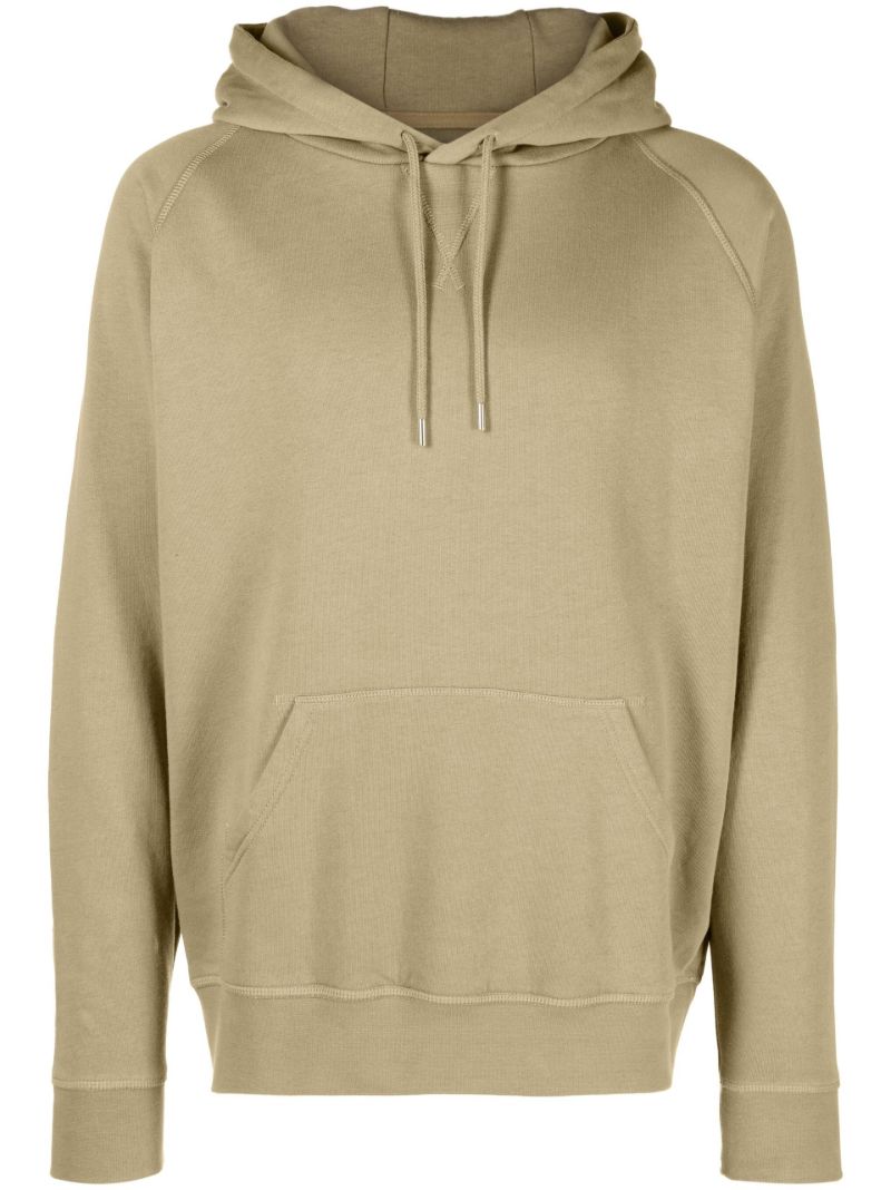 Green Logo Print Hoodie