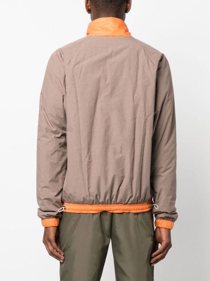 Neutral Two-tone Zipped Jacket