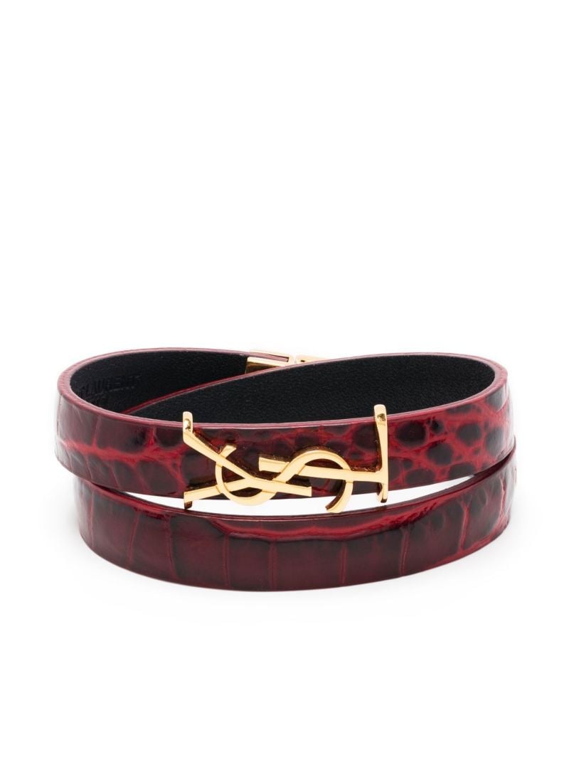 Red Opyum Leather Bracelet