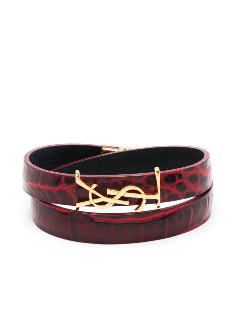 Red Opyum Leather Bracelet